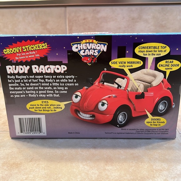 Vintage Rudy Ragtop Chevron Car - Picture 2 of 4